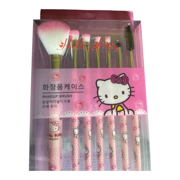 Hello Kitty Cosmetic Make Up Brush Set - Picture 7 of 9